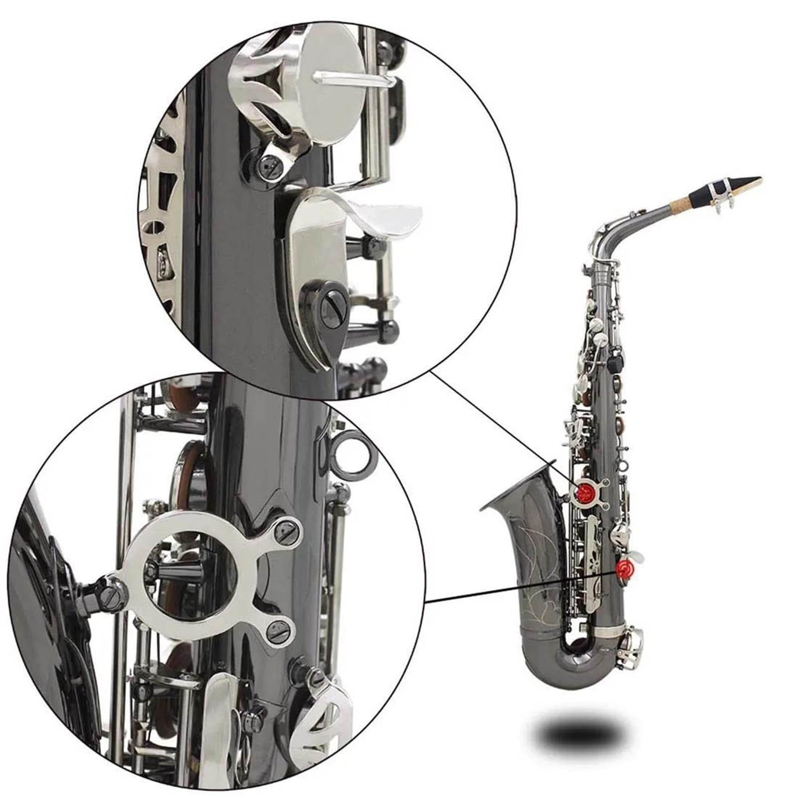 Saxophone Alto Mib Plaqué Nickel Noir