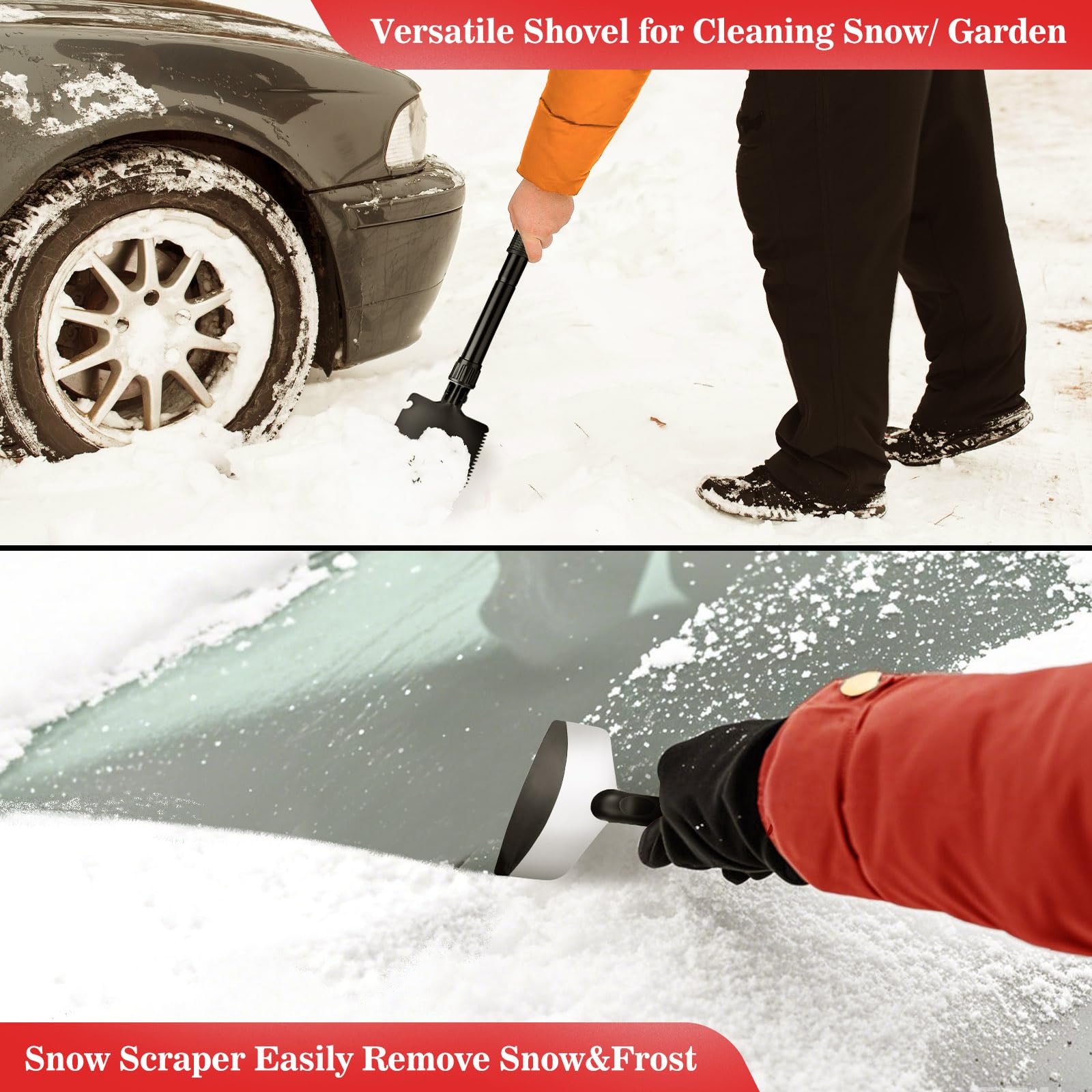 Car Emergency Roadside Kit,Vehicles Truck Road Side Safety Tool Kit with Air Compressor,Women Men Auto Winter Essentials Assistance Survival Kit with Jumper Cables First Aid Kit Blanket Shovel