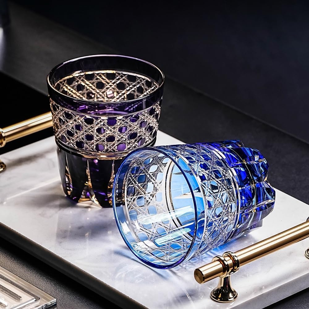 3PCS Mouthwash Cup, Glass Toothbrush Holder Cup | Crystal Clear Tumbler Makeup Brush Holder for Bathroom, Vanity, Bathroom Accessories