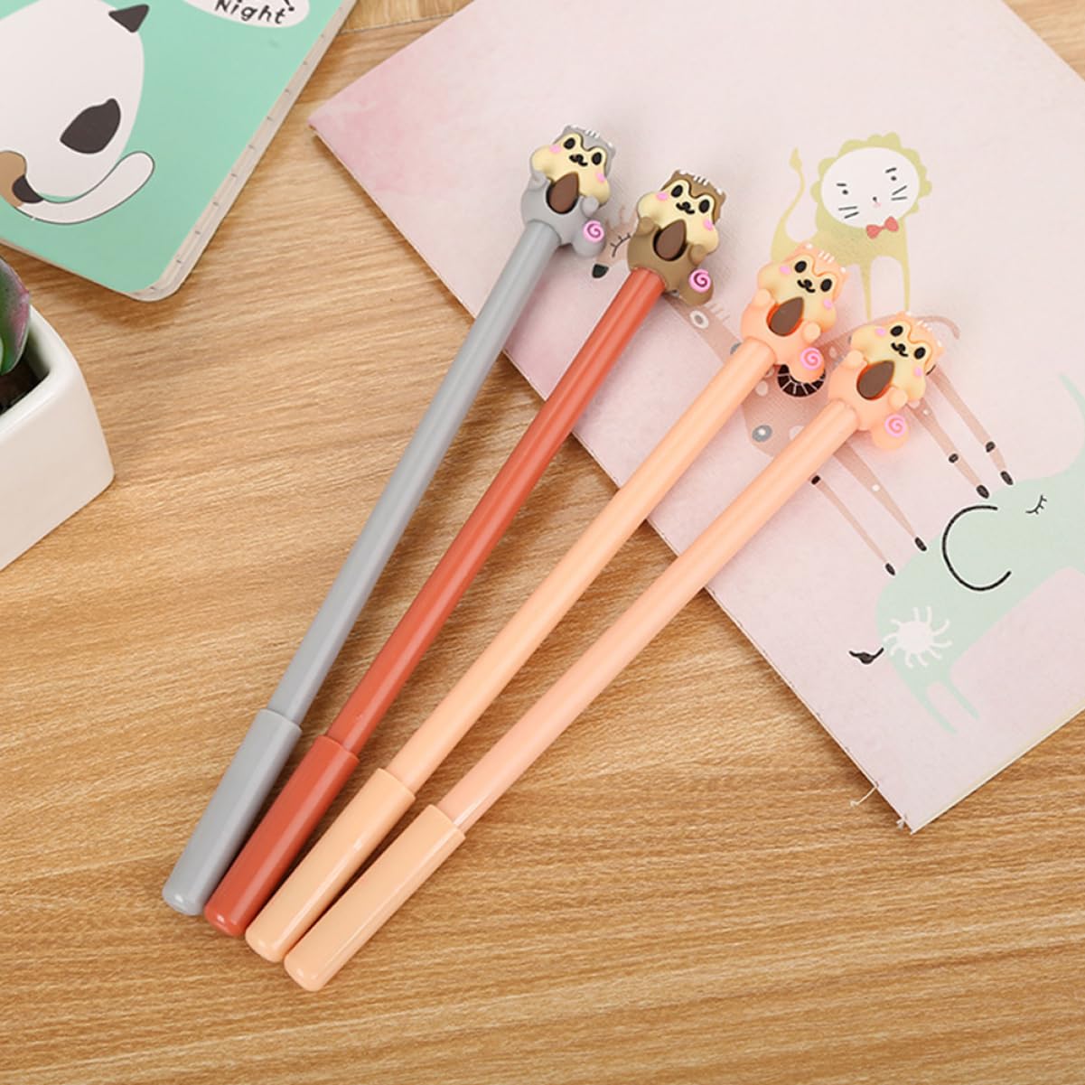 MAGICLULU 30pezzi Pz Penne Gel Adorabili Forma Di Scoiattolo Per Studenti Di Cancelleria Creativa Stili multipli