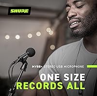 Vista 3 de Shure MV88+ Micrófono USB estéreo - Micrófono condensador para transmisión y grabación de voces e instrumentos, compatible con Mac y Windows, salida