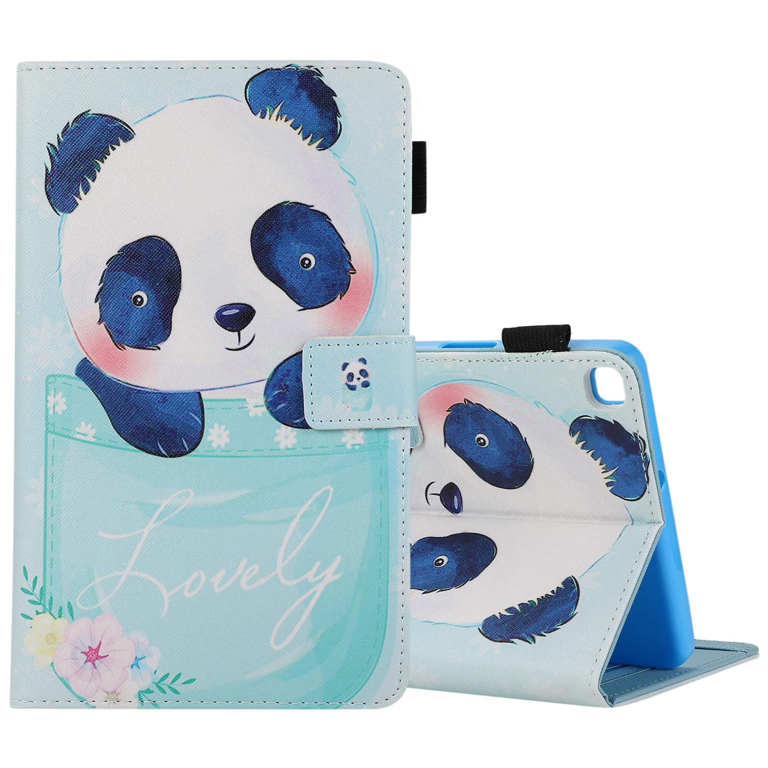 Galaxy Tab A 8.4 2020 Cases-Slim Fit Premium Leather Folio Stand Tablet Protective Magnetic Cases with Card Slots for Samsung Galaxy Tab A 8.4 inch -T307 (Naughty Panda)