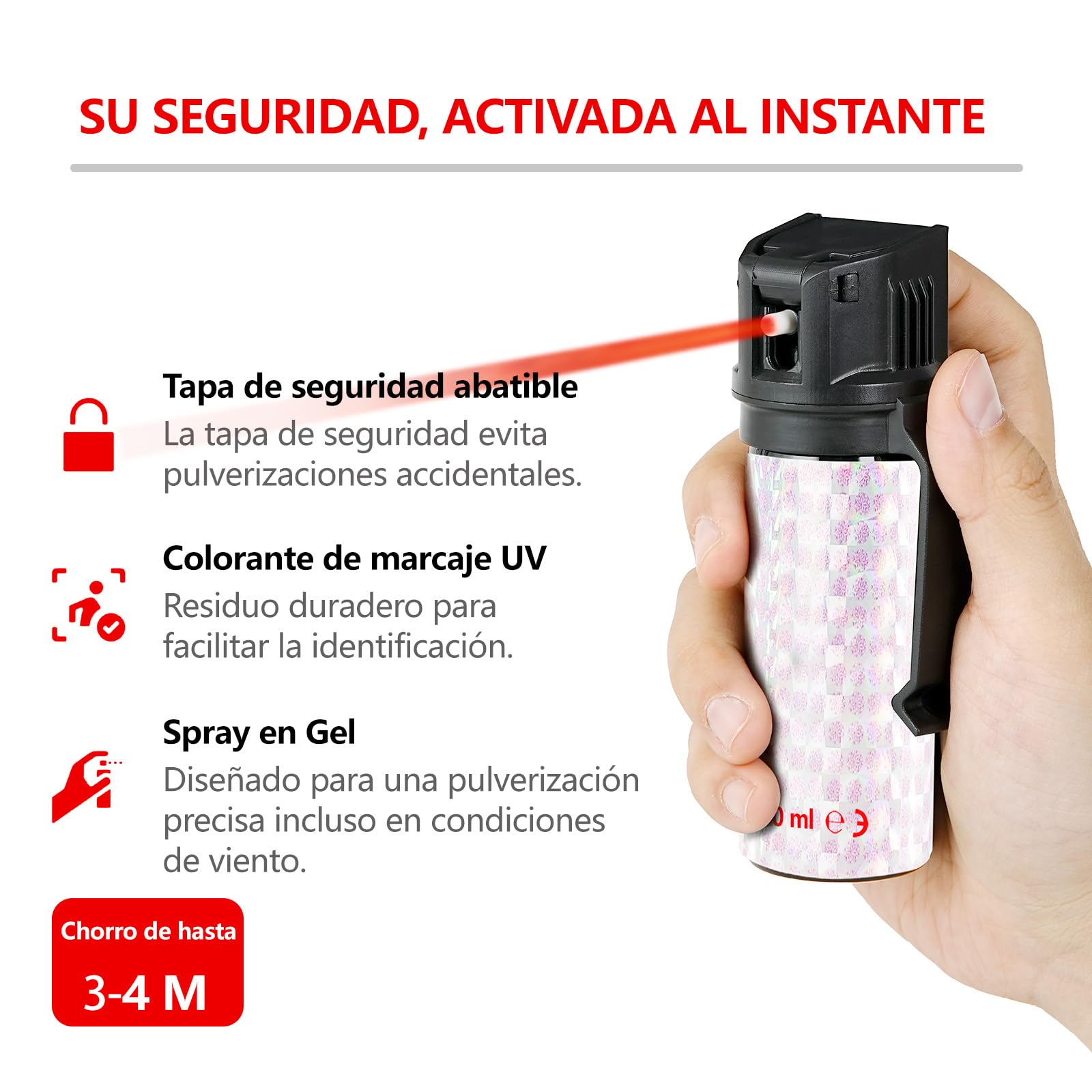 Spray Compacto de Marcado UV en Gel, Ideal para Mujeres, Estudiantes y Corredores