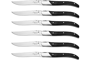 Laguiole Steak Knife Set of 6: Premium Quality for Precision Cutting