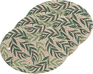 susiyo Leaves Red Berries Scrub Sponges Multi-Use Scrubbing Sponge for Cleaning Kitchen Washing Dishes & Bathroom (Set of 3)