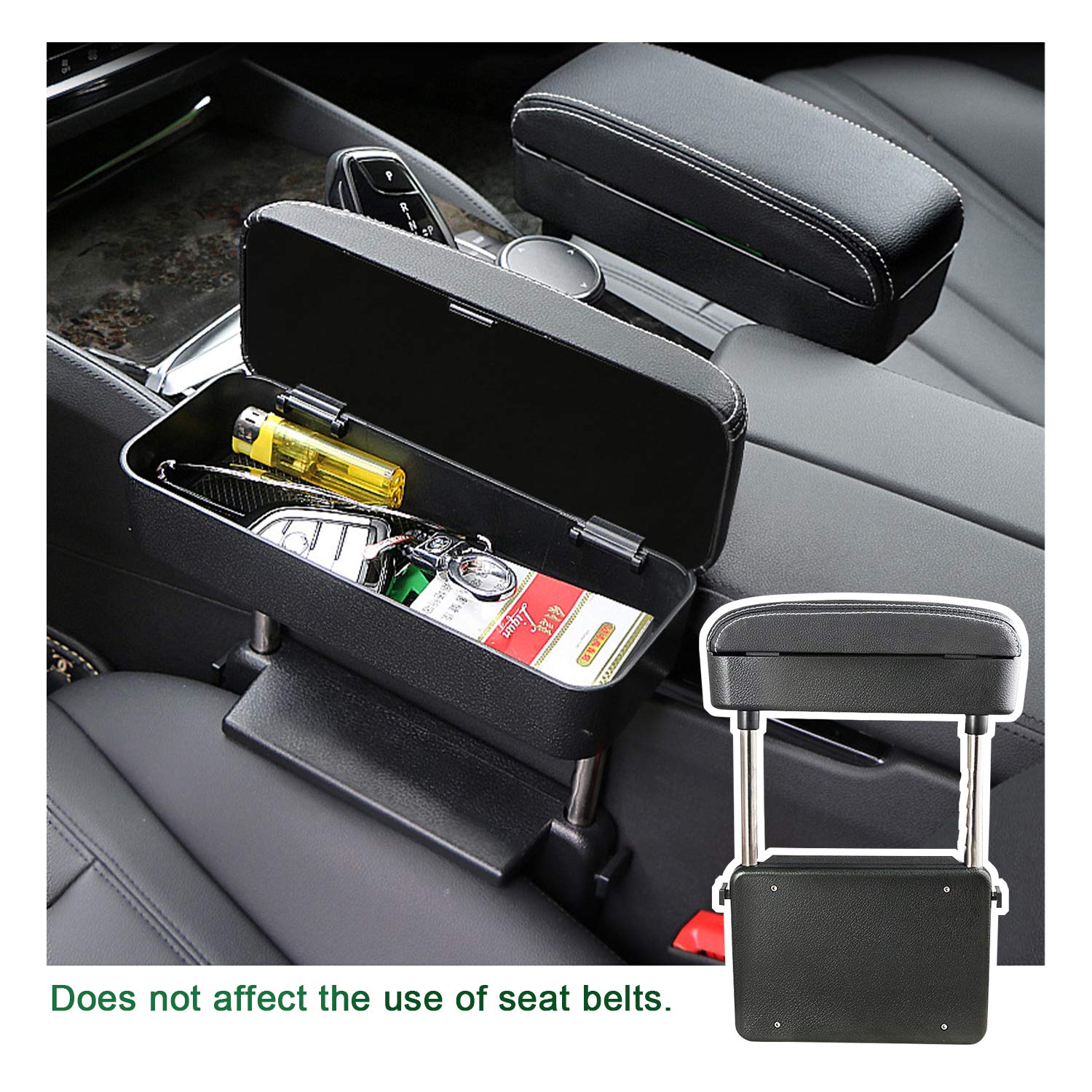 YEE PIN Ki a Sportage QL4 Stonic Soul Niro Ceed Reposabrazos Universal Reposabrazos para Coche Caja de Almacenamiento para reducción de Fatiga Consola Central Accesorios para Coche