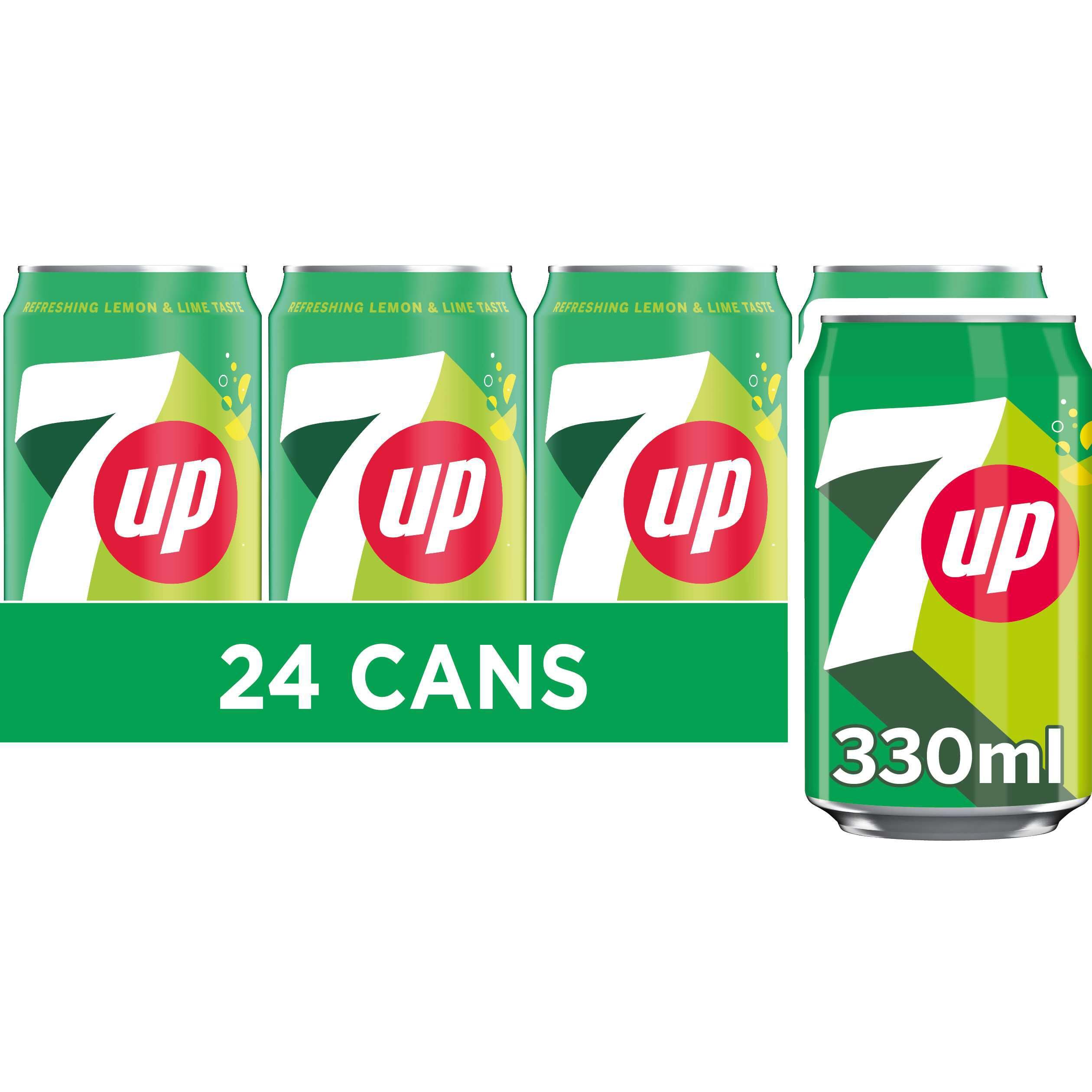 7UP Regular 330ml Can (Pack of 24)