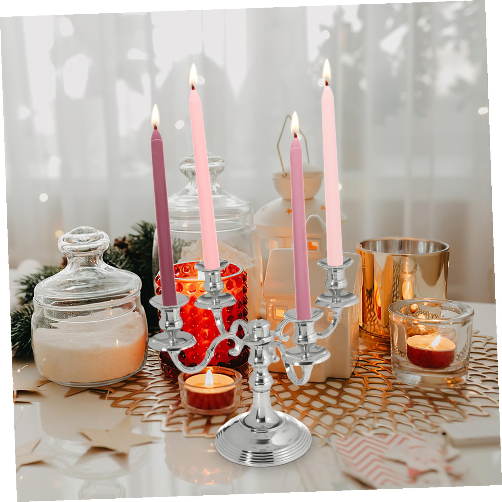 STOBAZA 4stücke Duftkerzen Mit Langem Stab Rauchfrei Romantisches Design Für Hochzeiten Und Partys Trendigen Pastellfarben Und Rosenduft Geschenkidee Für Festliche Anlässe