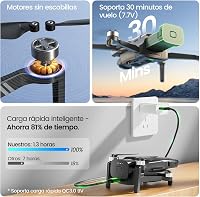 Holy Stone HS900 Drón 4K Kamerával – 3 Tengelyes Stabilizátor, 48MP Fotó, 6 km Átviteli Távolság, 30 Perc Repülési Idő, 249g, C0 8