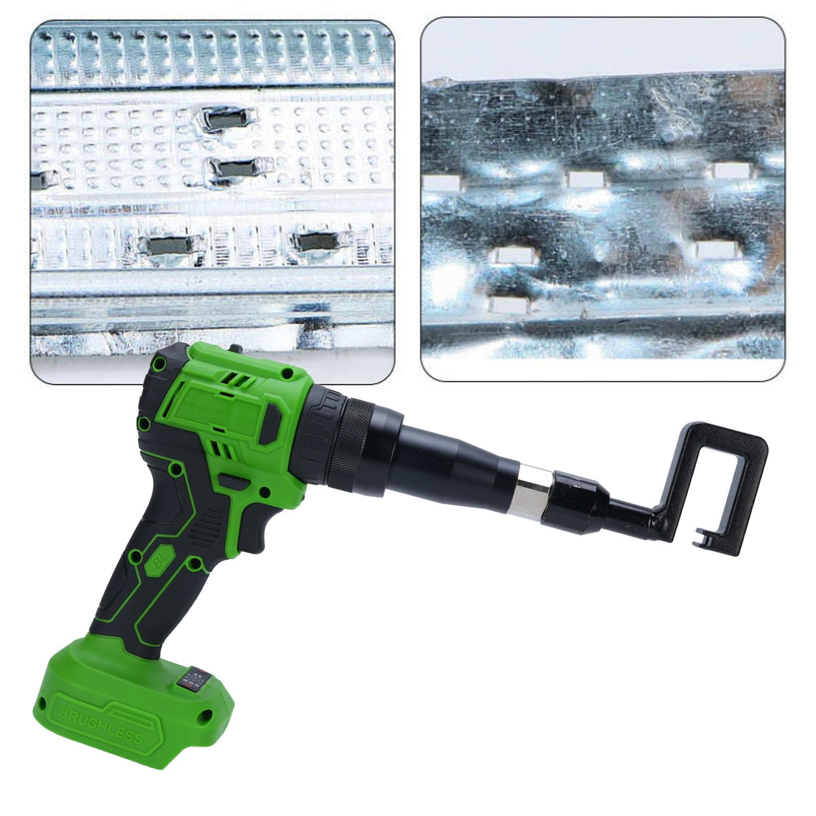 Keenso Elektrische Kielzange aus Leichtem Stahl, Langlebig, Drehbarer Kopf für Heimwerkerprojekte, Einstellbare Leistung, 1 Einheit, legierter Stahl
