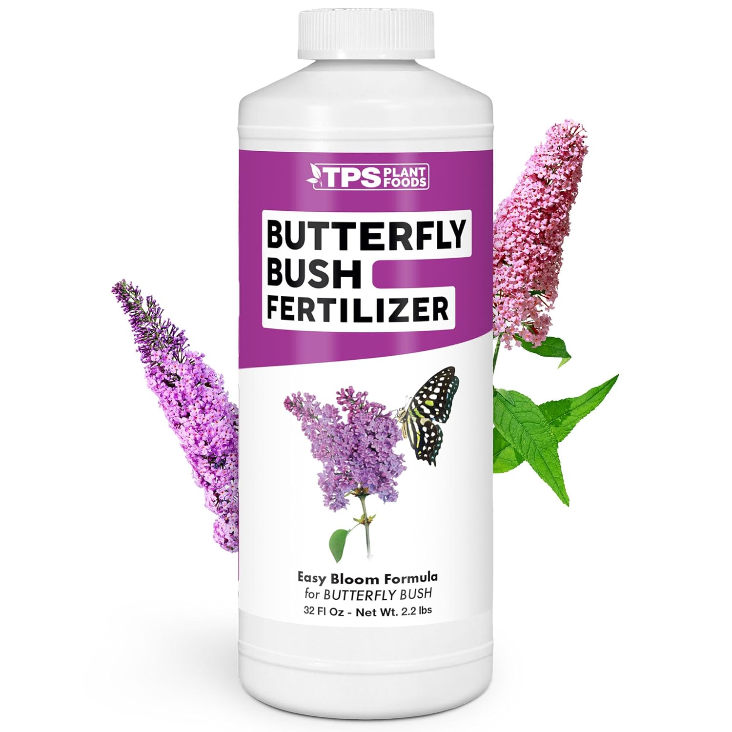 Butterfly Bush Fertilizer – Liquid Plant Food for More Blooms, Stronger Branch Growth & Vibrant Flower Color, 32 oz