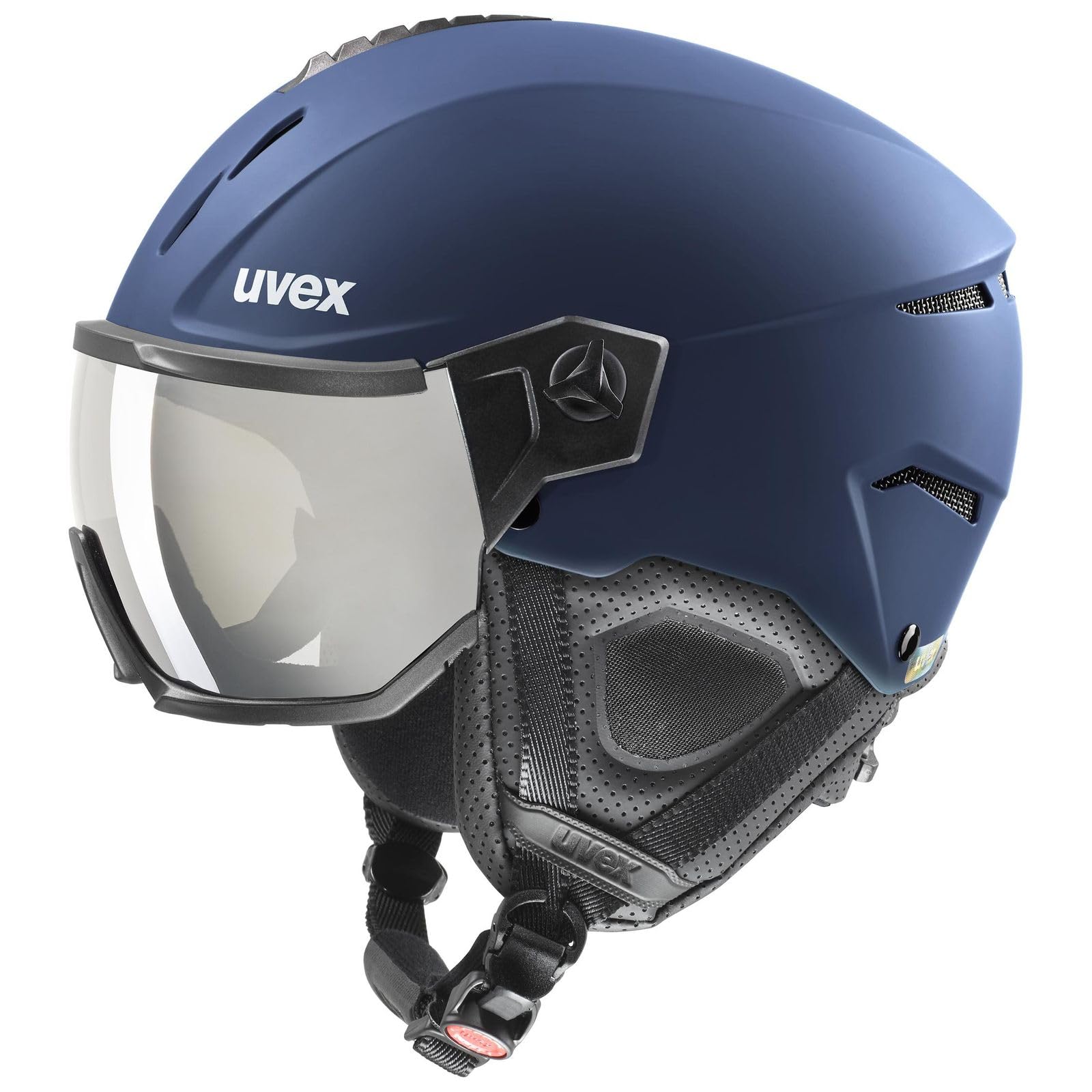 uvex Instinct Visor Skihelm, Navy matt, 59-61 cm