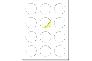 2" Round Matte White Sticker Paper