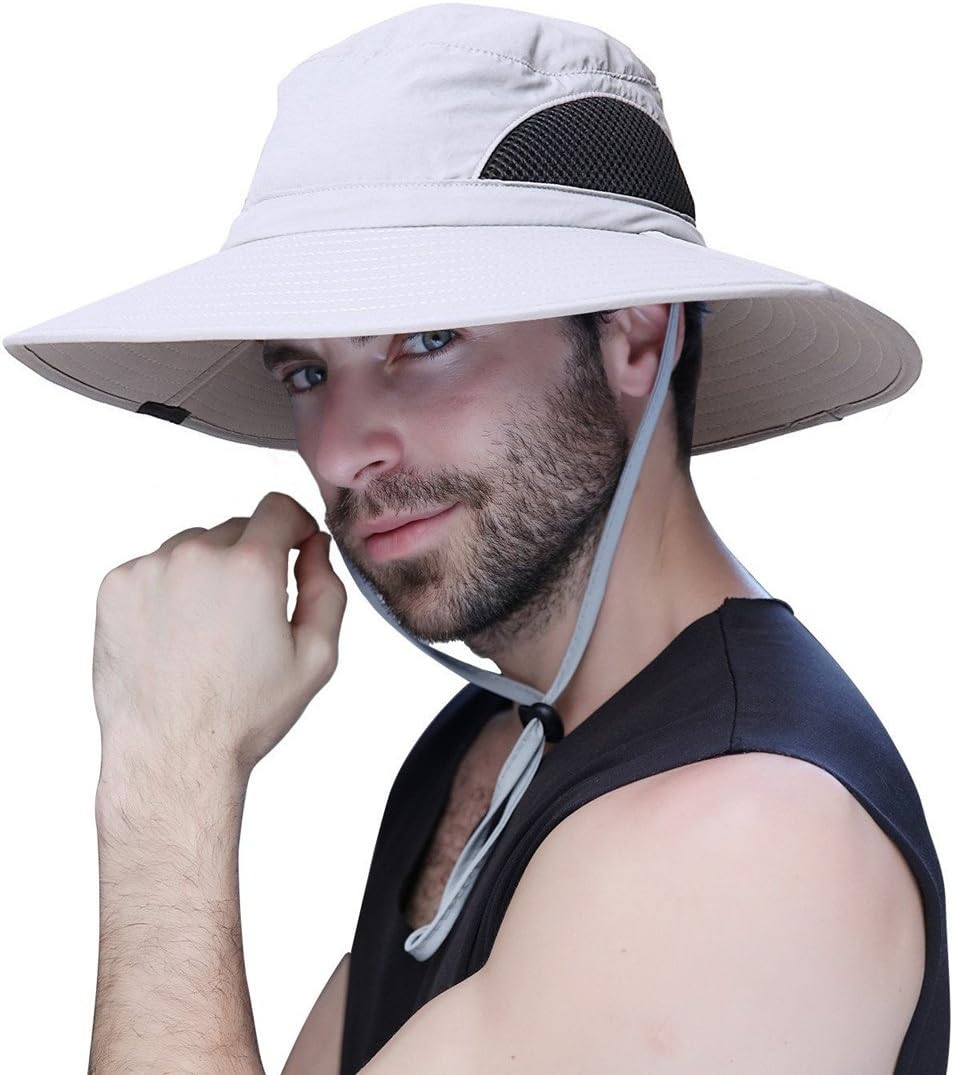 WINDCHASERUnisex Sun Hats UPF 50 Wide Brim Bucket Hats for Fishing Hiking