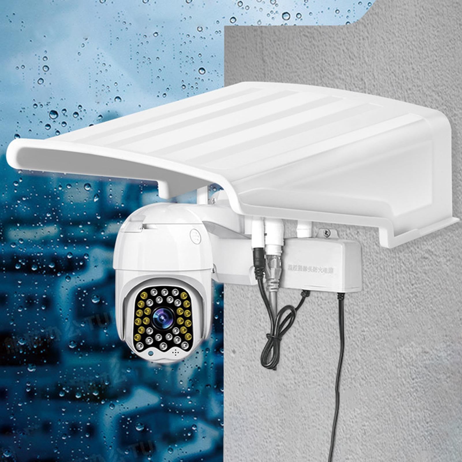 Couvercle d'abat-jour pour appareil photo, anneau de protection pour appareil photo | Couverture de caméra pare-pluie - Protecteur de caméra extérieure, toit de protection, support mural de couverture
