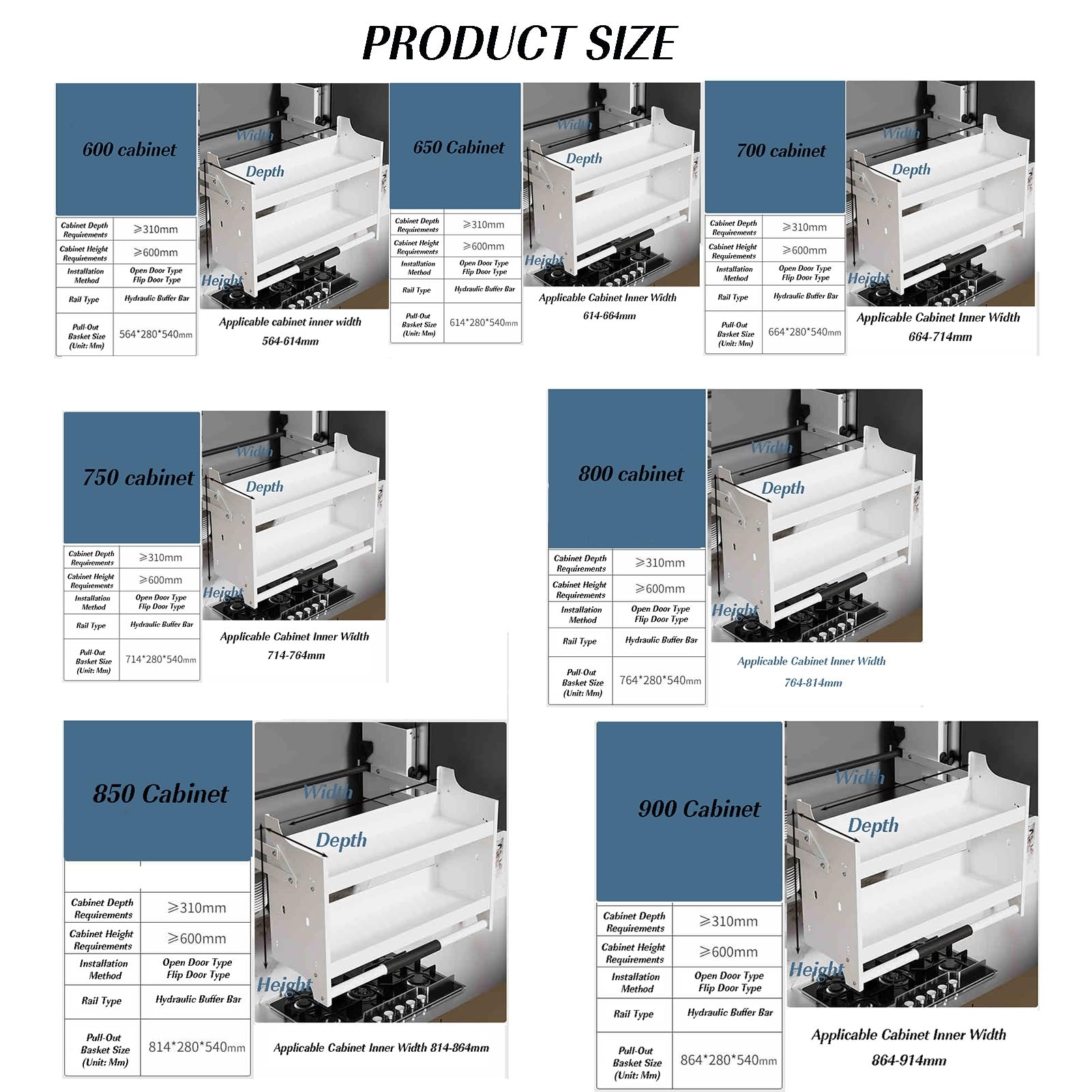 XLTFUC 2 Layer Pull-Out Cabinet Organizer Kitchen Cabinet Pull-Down Shelf, Space Saving Board(56.4x28x54cm)