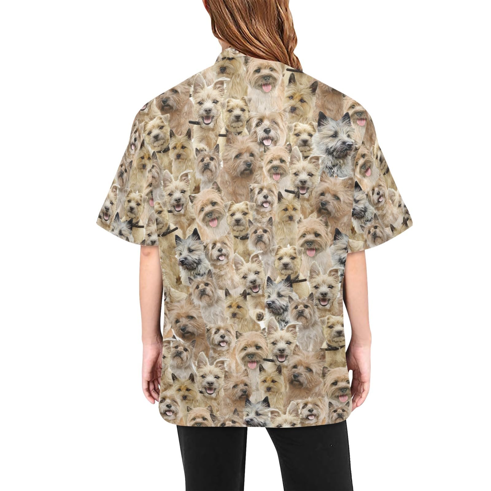 COWCUTE Pet Grooming Smocks for Cairn Terrier Lover, Waterproof Cairn Terrier Printed Jacket for Groomer, Gifts for Dog Mom