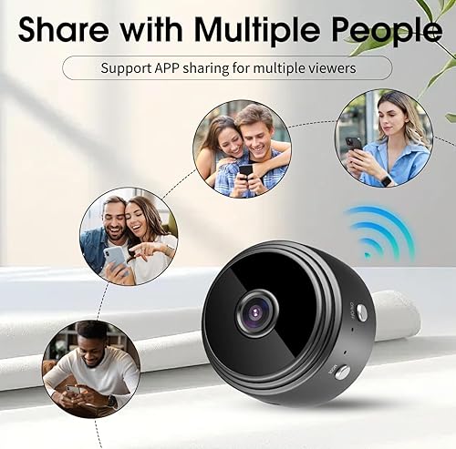 Miniatura 5 de Cámara de seguridad HD 1080P - Cámara de vigilancia con detección de movimiento y visión nocturna para seguridad en el hogar-SM