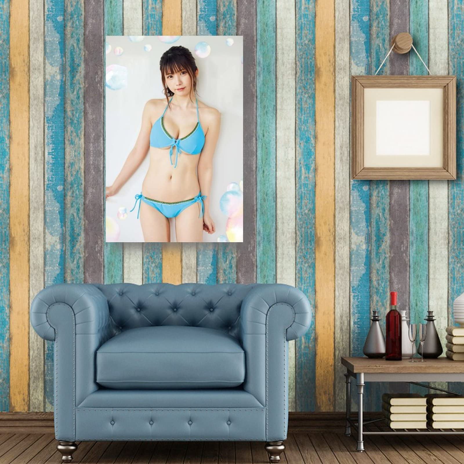 ビキニ姿のえなこ ビジュアルアート ・扉カーテン Amazon.co.jp: ポスターえなこ(Enako) ビキニ 下着 水着 印刷 ポスター