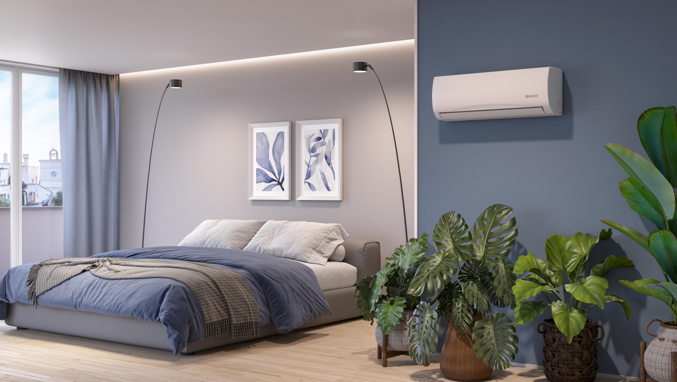 Olimpia Splendid OS-SEMTH09EI Unità interna Mystral S1 E Inverter 9 - Climatizzatore Fisso Gas R32, 9.000 btu/h, Classe di efficienza energetica A++/A+, Wi-Fi integrato, Self Clean