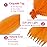 Springy Afro Twist Hair 16 Inch 3 Packs, Marley Twist Braiding Hair Pre separated Afro Twist Hair for Faux Locs Afro Spring Twist Hair Extensions (16 Inch (Pack of 3), Orange)