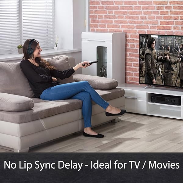 Avantree HT4189 40 Ore Cuffie Wireless Senza Fili per TV con trasmettitore Bluetooth per Audio Ottico Digitale RCA 3 5mm AUX PC Audio USB Plug Play Nessun Ritardo Audio