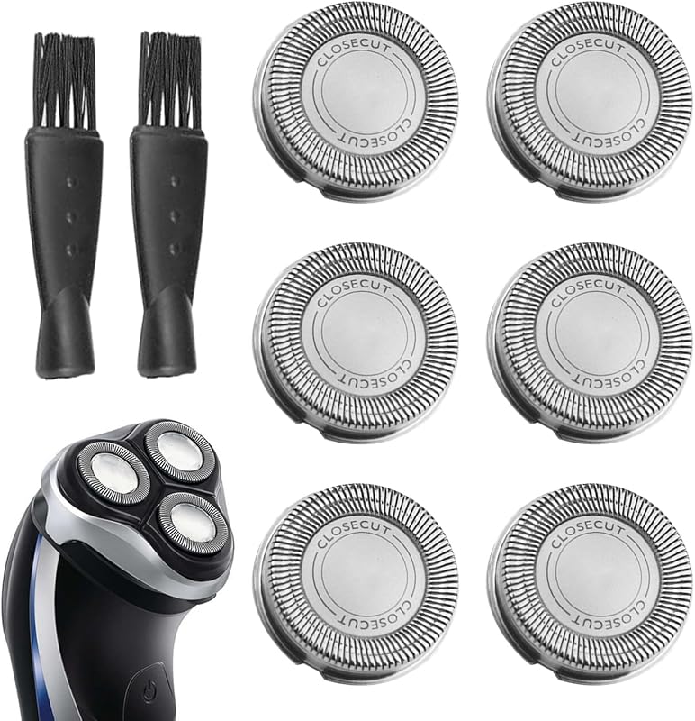 Cabeças de reposição SH30 mgmooa para barbeadores Philips Norelco Séries 1000 a 5000, pacote com 6