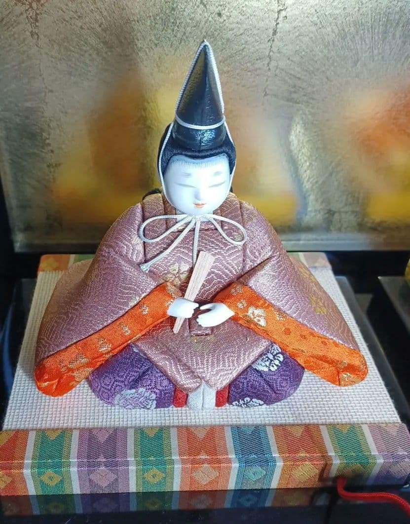 木目込み　賀茂雛　玉秀作　親王飾り　雛人形　お雛様　雛飾り　高級毛バタキ中古美品 木目込み 賀茂雛 玉秀作 親王飾り 雛人形 お雛様 雛飾り 高級毛バタキ