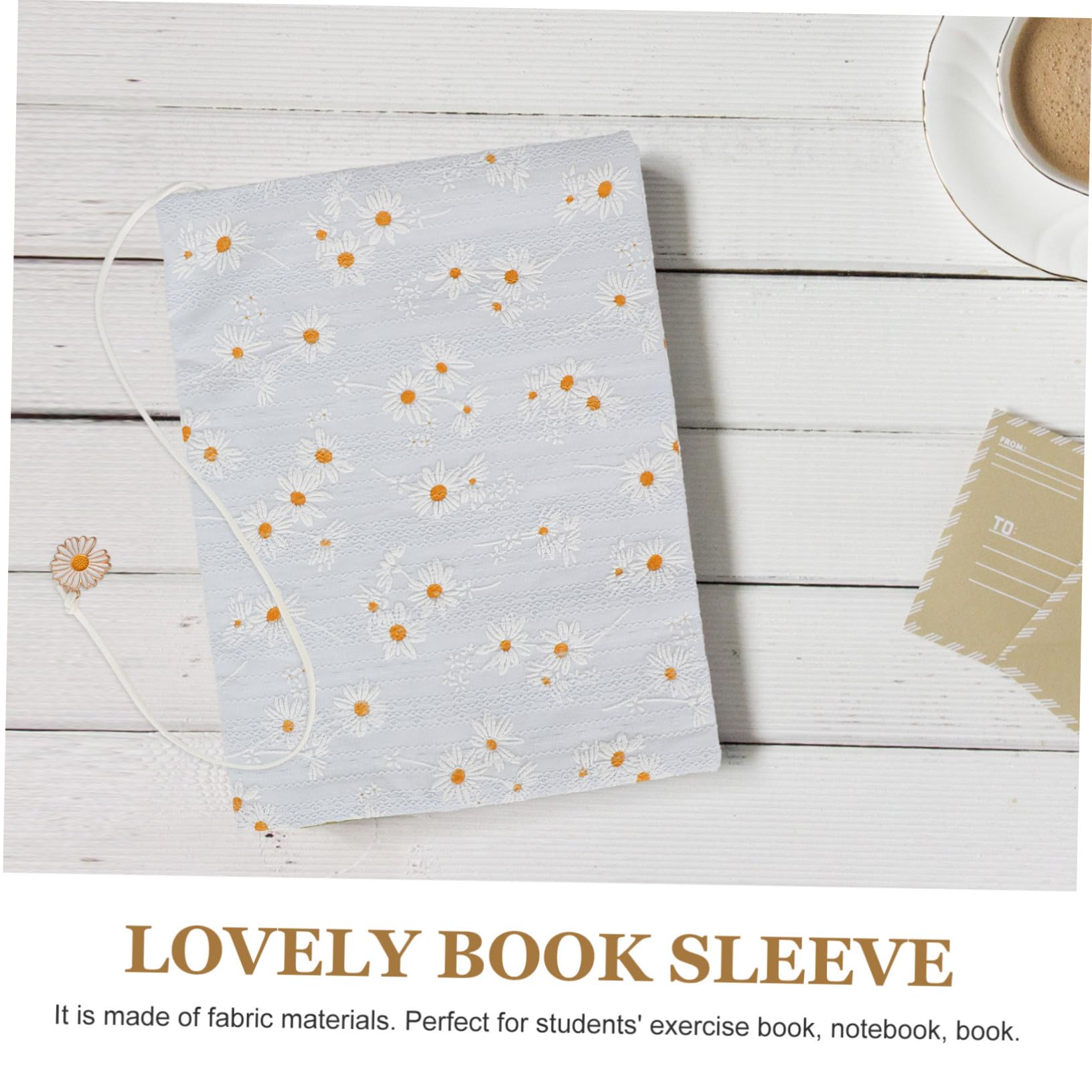 DOITOOL 4 Pezzi Copertina Lavabile per Libri Decorativa per Libri Design Elegante e Sostenibile