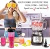 Procesador de alimentos y licuadora 2 en 1 de 8 tazas, licuadora de cocina todo en uno de 1000W para triturar hielo, batidos y masa, vaso para llevar de 24oz, cortador de papas fritas, apto para lavavajillas, negro 3