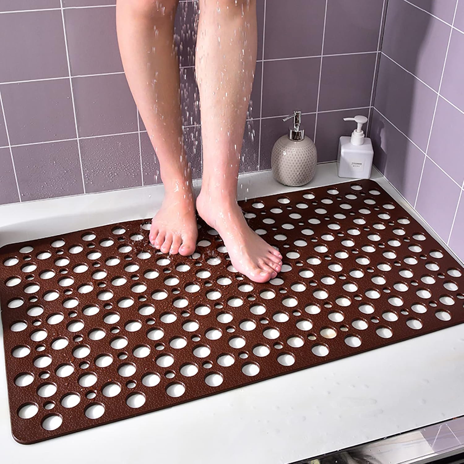 Non Slip Bathtub Mat,with Suction Cups EcoFriendly PVC