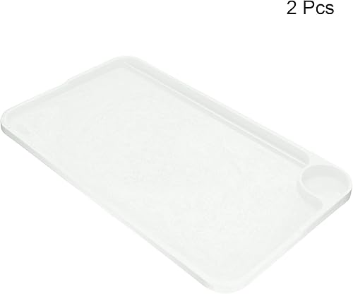 Miniatura 3 de PATIKIL Bandeja de desayuno, paquete de 2 bandejas de cama con patas plegables, plato reutilizable para servir, portátil, escritorio para comer,