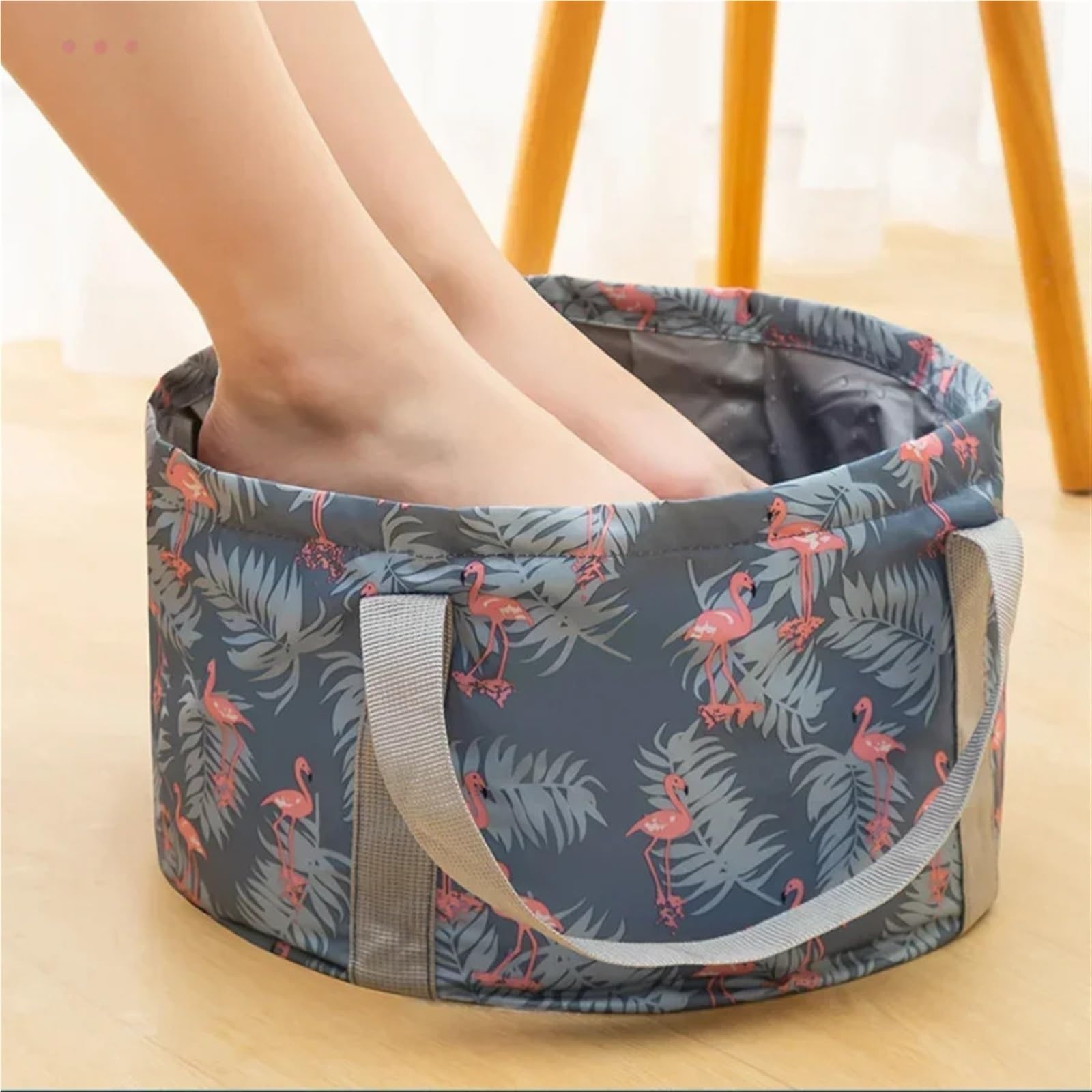 Secchio Pieghevole Per Piedi 2 pezzi portatile pieghevole piede ammollo secchio da viaggio pediluvio vasca bagno bacino spa piedi pedicure campeggio esterno lavaggio