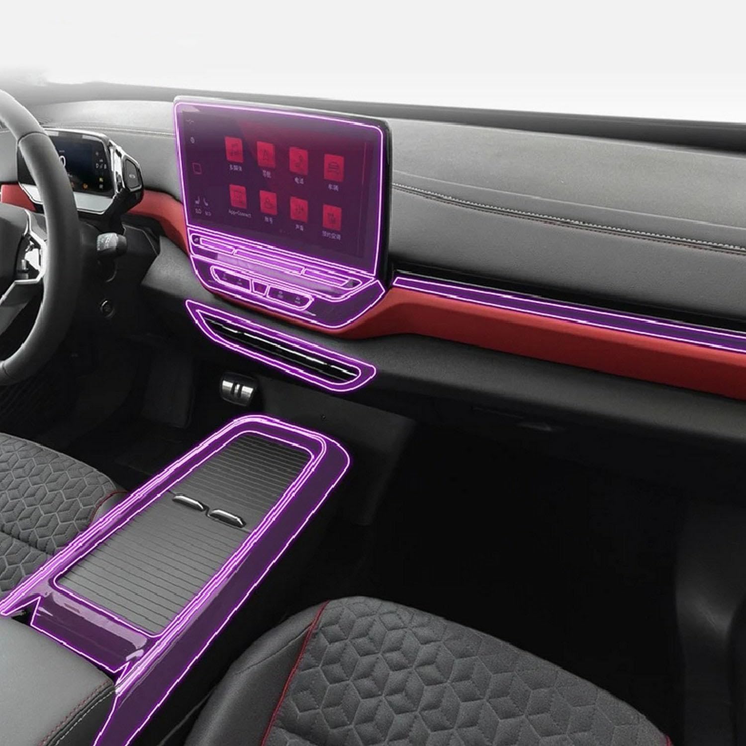 Film protecteur écran anti-rayures pour console VW ID.4 X tactile