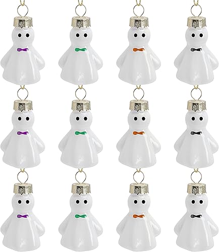 Vista 11 de Watayo 8 piezas de adornos de vidrio con bandera americana, adornos de bandera de vidrio soplado patriótico, banderas de EE. UU. del 4 de julio