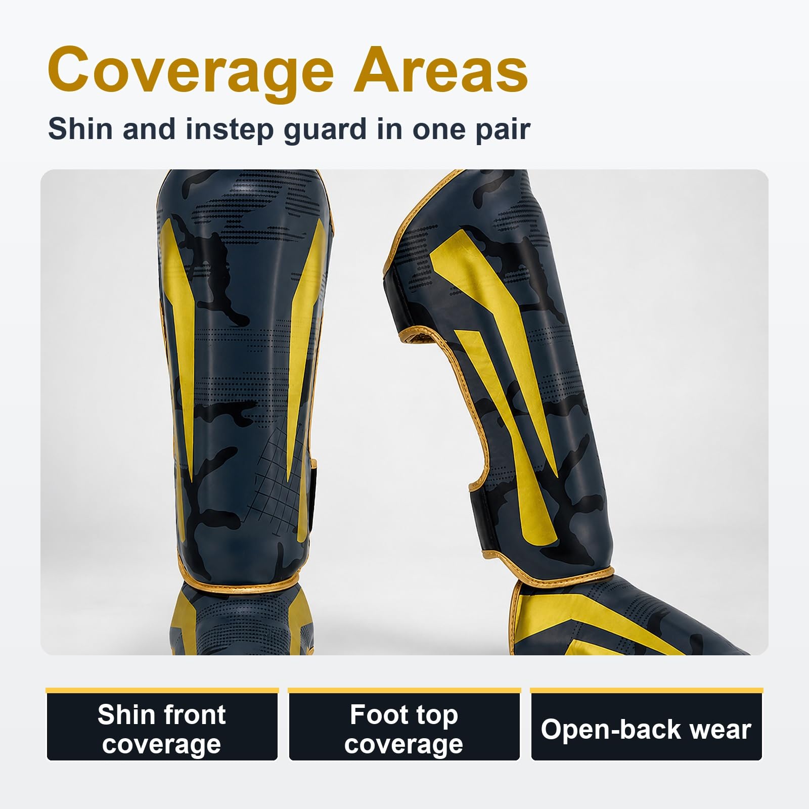 Piedi Protezione Shin Guard,Parastinchi Piedi Protezione Shin Guard,Parastinchi Karate,Comodo,Leggero,Traspirante,per Taekwondo,Sport da Combattimento e Allenamento Quotidiano