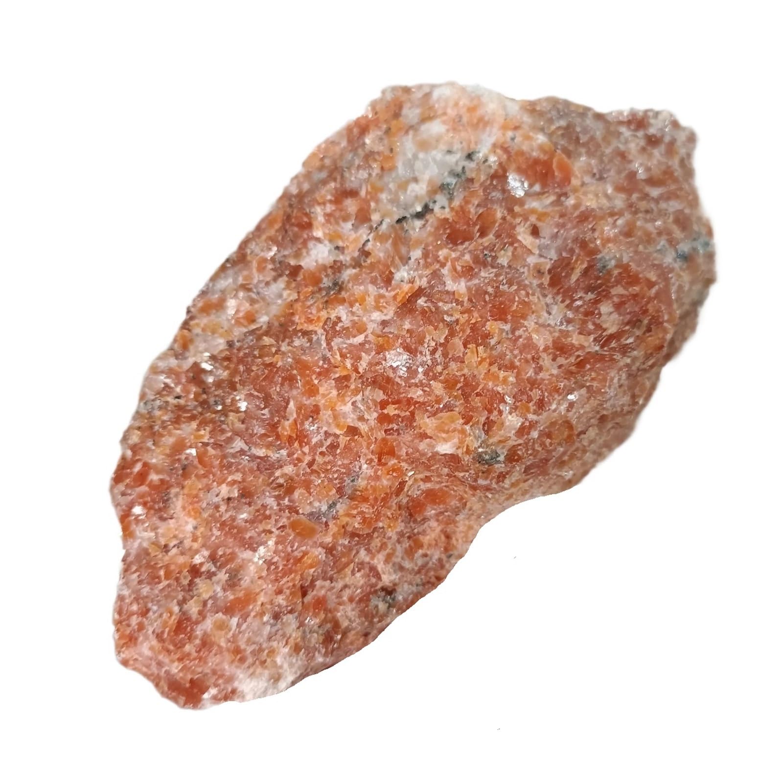 QWZTAEOZA 1pcs 50-80g Orange Sun Stone Rough Ore Quartz Crystal Healer