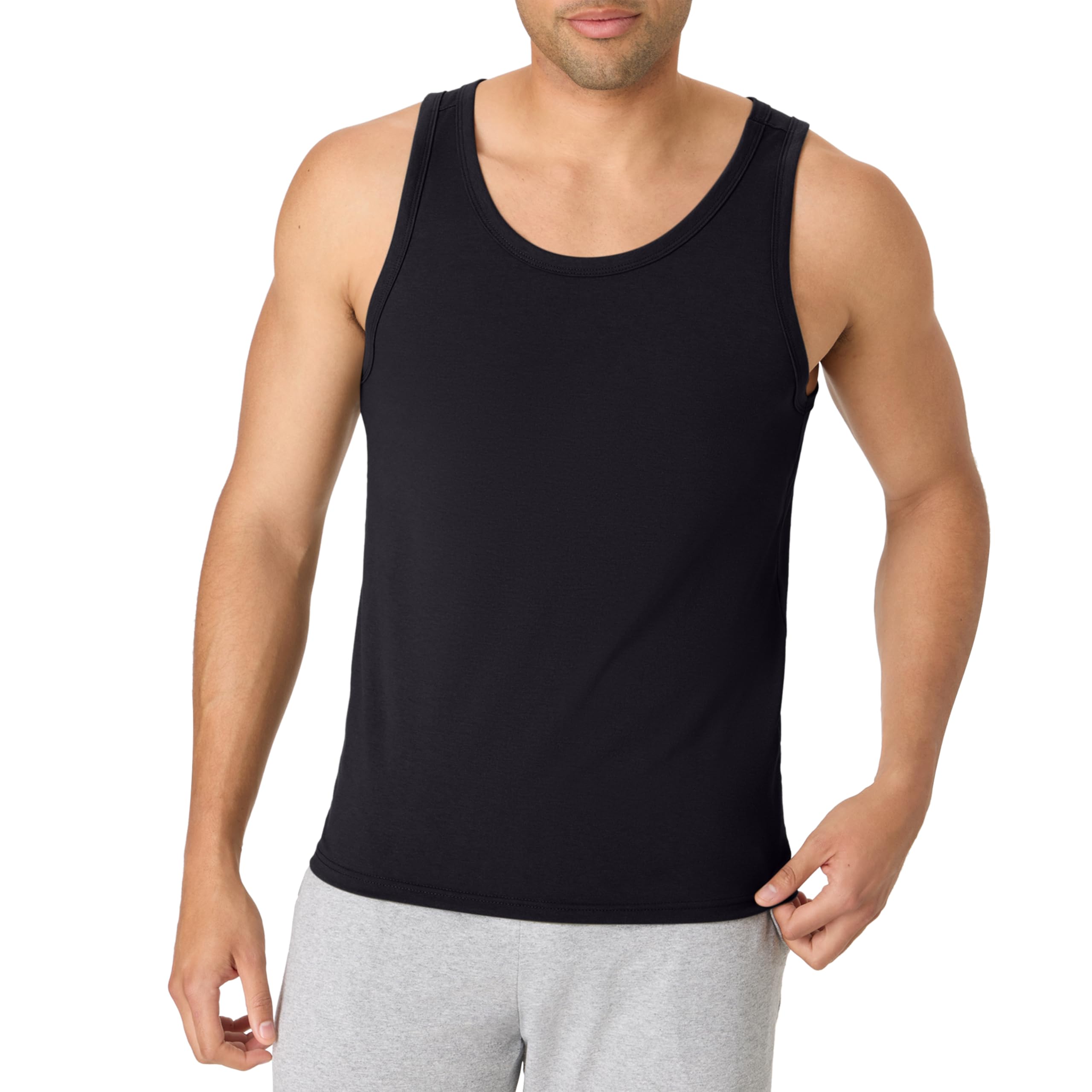 Hanes Mens Originals Tri-Blend Tank Top, Lightweight Tanks for Men, Sleeveless Tank Shirt