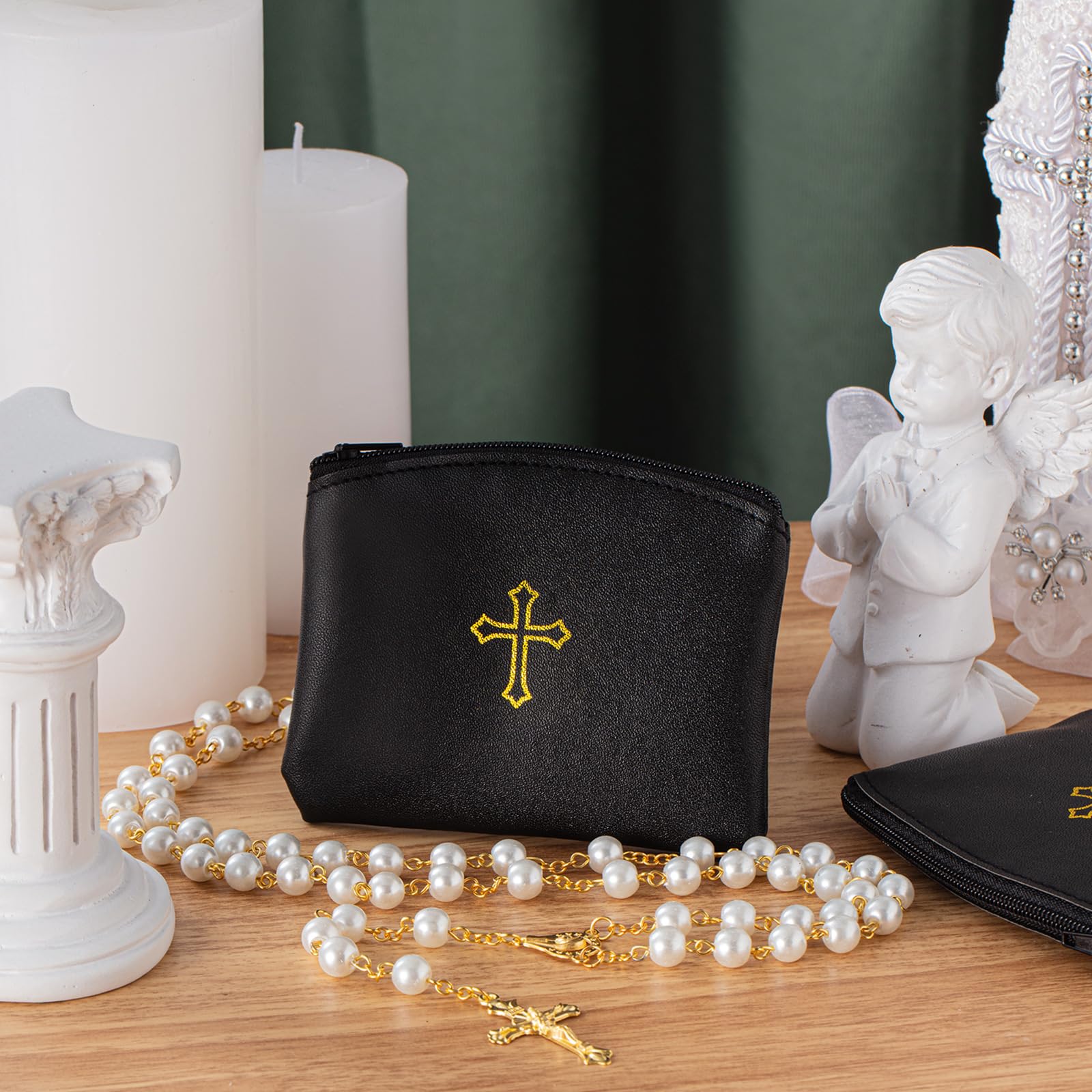 Amazon.co.jp: Shinylin ロザリオポーチ ファスナー付き カトリック