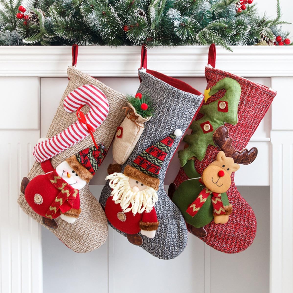Mikinona Candy Bag Stocking Christmas Hanging Decoration for Holiday Party image 4