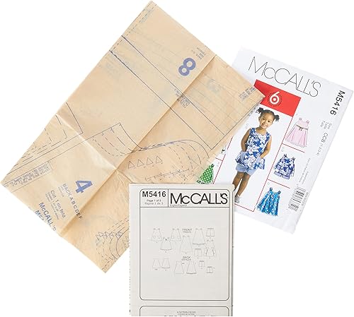 Miniatura 2 de McCall's Patterns M5416 Tops, vestidos y pantalones cortos para niños pequeños
