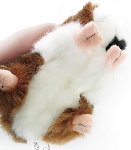 Miniatura 7 de RemeeHi Juguete de peluche de conejillo de indias marrón de 7 pulgadas, suave, lindo, regalo para niños (negro y blanco)