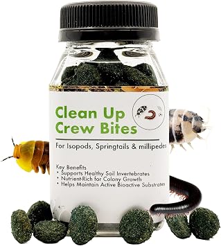 CTWPets Clean Up Crew Bites, Isopod Food & Springtail Food, 2.5 oz