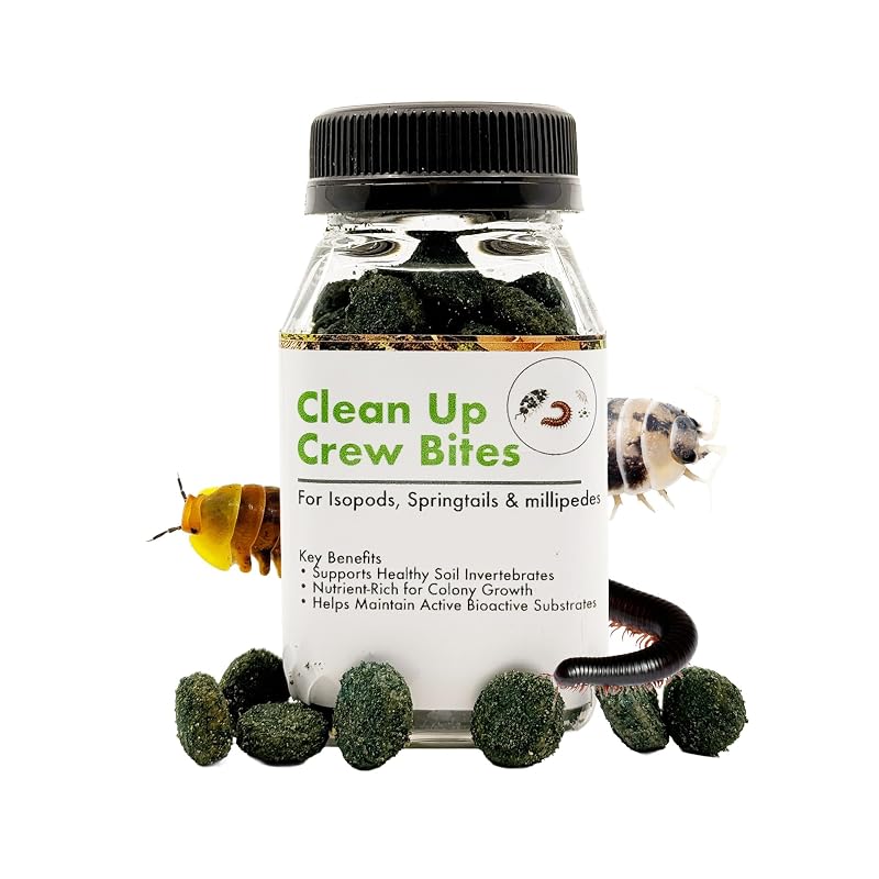 Alimento em Pellets para Isópodes, Colêmbolos e Milípedes CTWPets com Spirulina, 71 g