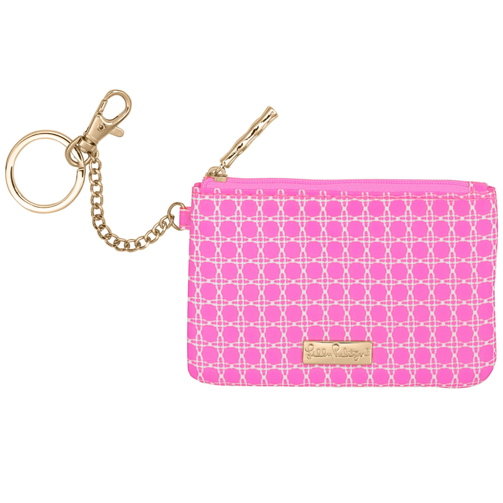 Lilly Pulitzer ID Holder Wallet, Havana Pink Caning