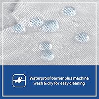 Vista 9 de Funda para colchón Sealy para cuna de niños ajustable e impermeable, 2 unidades. Bordes elásticos de buen ajuste, 100% impermeable, se puede lavar a