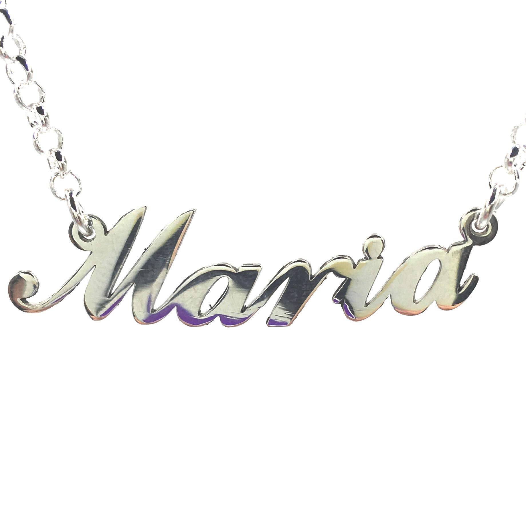 MASBARATA Collar con Nombre DE Plata DE Ley 925/1000 para MUJER - MASBARATA.ES