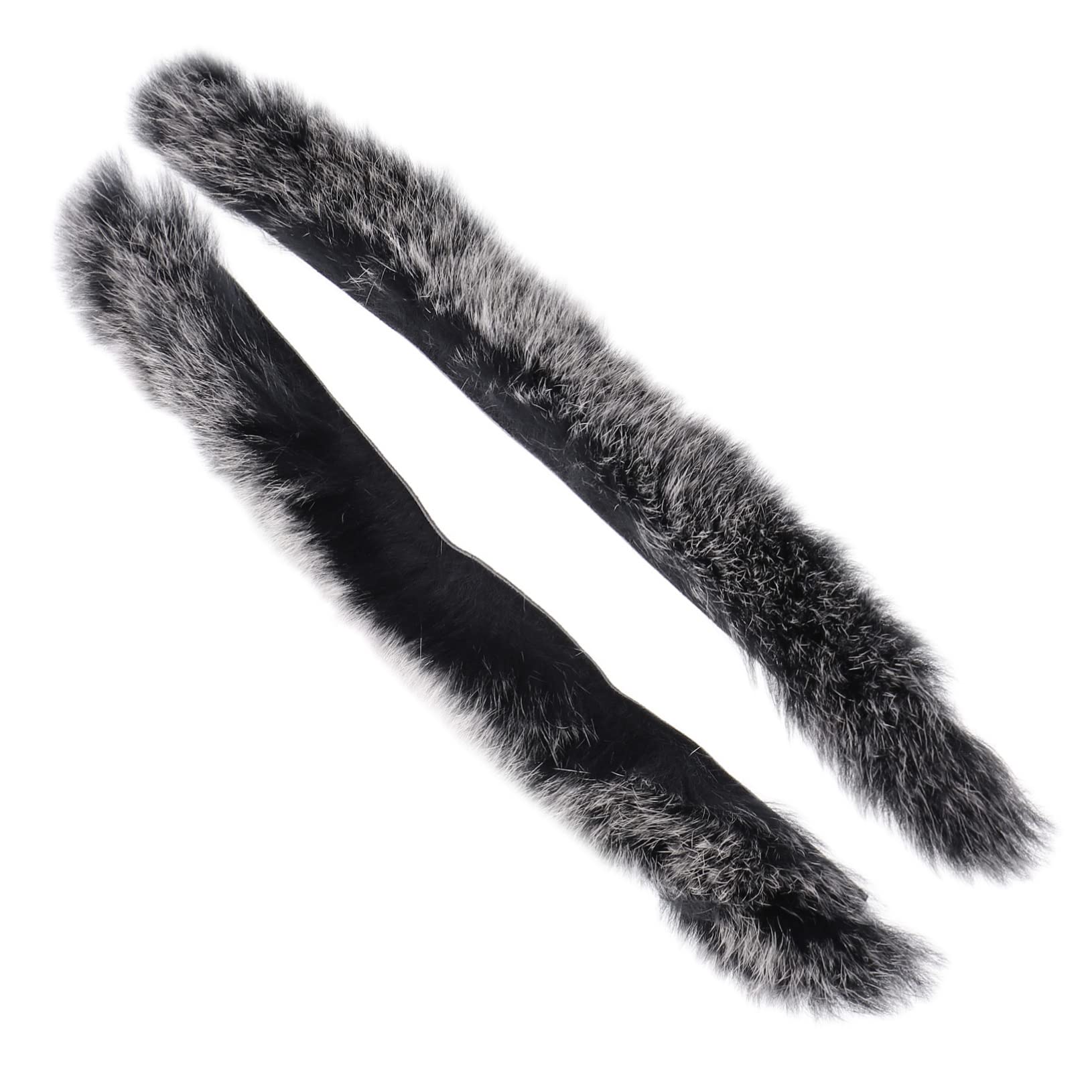 Gogogmee 2Pcs Recurve Dampener Kit Bowstring Absorber Vibration Reduction Noise Control Durable Fur Strip Design for Traditional