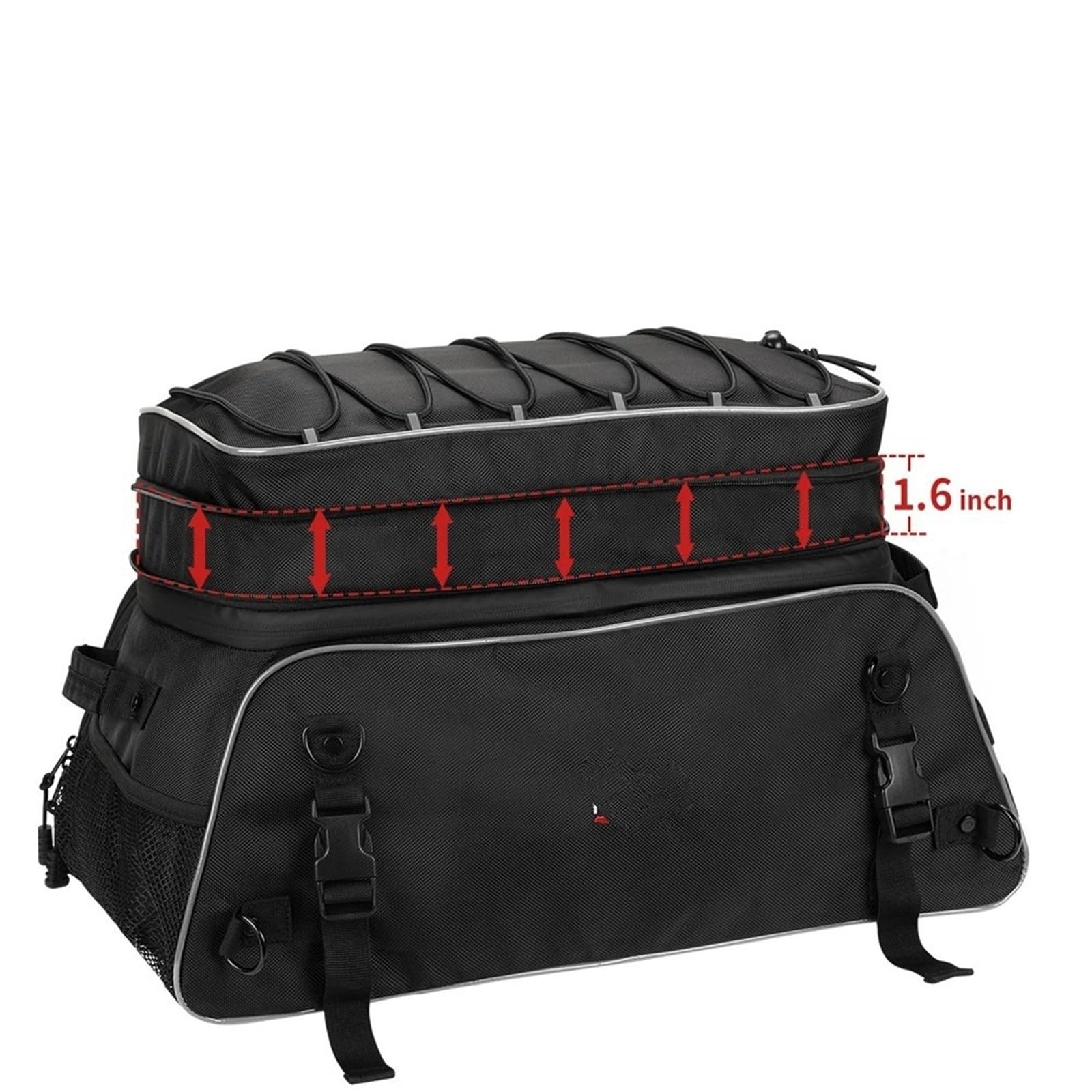 Borsa Da Viaggio Per Moto, Borsa Da Viaggio Pieghevole Con Cinghie A Barra, Borsa Da Viaggio Per Moto Organizer Per Riporre Bagagli Posteriore