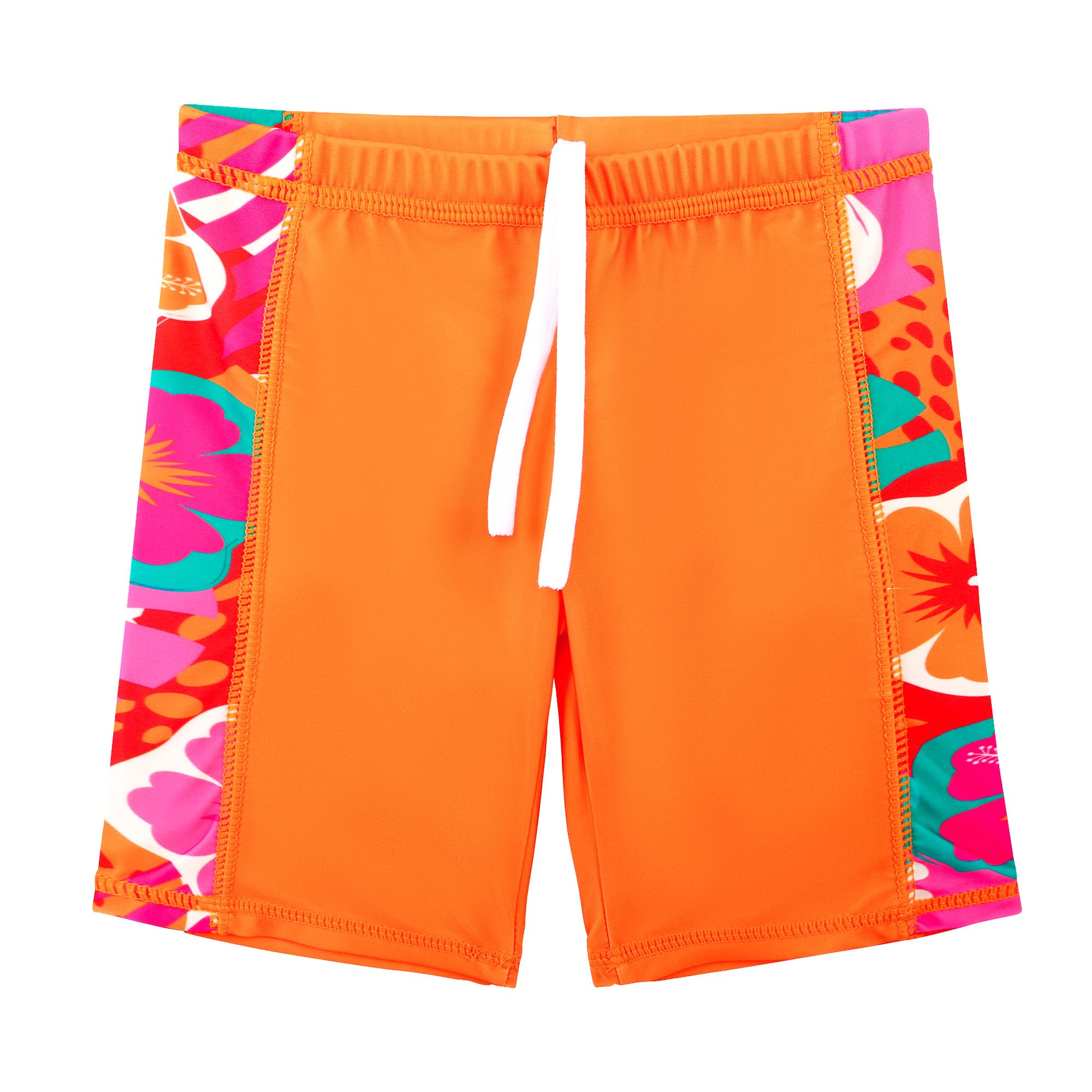 HUAANIUE Filles Enfants Maillot de Bain 2 Pièces Enfants Filles Plage Combinaison de Bain à Manches Courtes 2-12 Ans